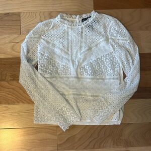White Lace James Coviello Top